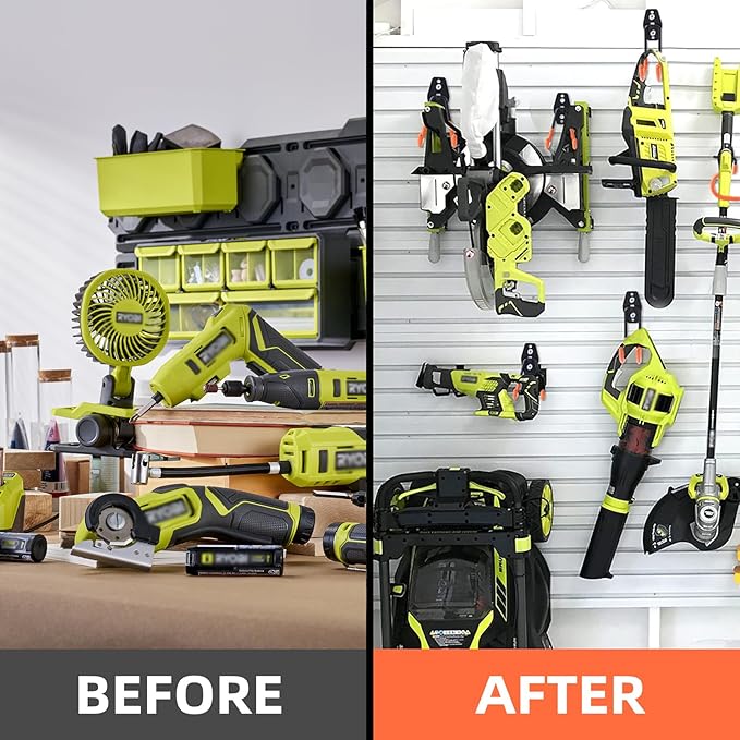 6-Pack Small Square Heavy Duty Garage Hooks, Ideal for Hanging Ladders, Bikes, Tools, Garage, Garden, Basement, Shed, Utility Room Storage (Black)