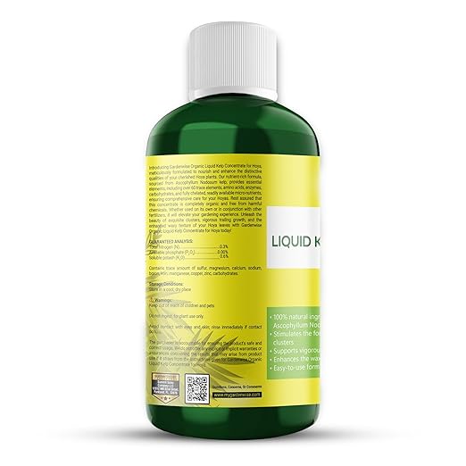 Organic Premium Kelp Seaweed Concentrate for Hoya - Liquid Fertilizer - Liquid Plant Food - Nutrient-Rich Soil Enhancer - Natural Plant Food for Hoya Plant (32 OZ), OLKC-15