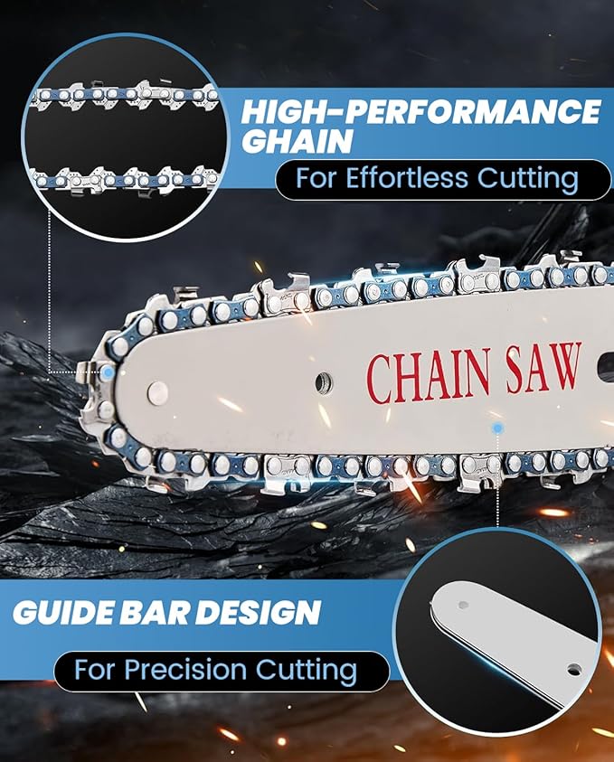 Saker Mini Chainsaw|6 Inch Chainsaws[2025 Upgraded]|Mini Cordless Electric Chain Saw|Small Handheld Portable Chain Saws Battery Powered Saw for Tree Trimmer and Garden