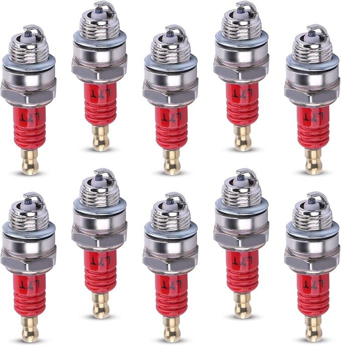 10PCS L7T Spark Plug Replacement for 47CC 49CC 50CC 2-Stroke Engine and for NGK BPMR7A, Fits for Husqvarna Chainsaw Trimmer Lawn Mower Trimmer