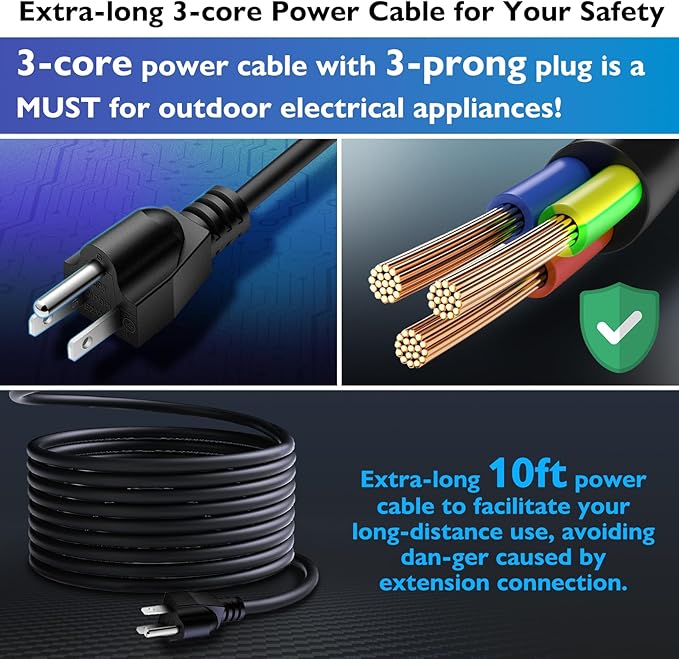 Submersible Water Pump 600GPH/35W Fountain Pumps with Flow Control, Pond Pump Submersible Outdoor with 10ft 3-Core Power cable for Hydroponics, Aquarium, Waterfall, Statuary, Water feature