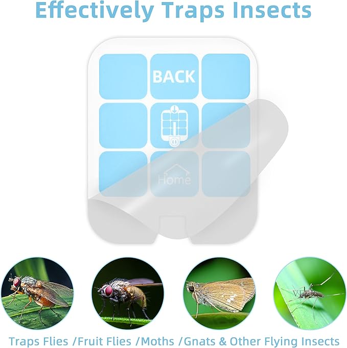 20 Pack Trap Refill Compatible with Saferr Home Fly Trap Refill,Applicable to SH502、SH503、23005-06 and DT3005W、DT3005W-DS3,Indoor Fly Trap Plug-in Insect Trap Replacement (20)