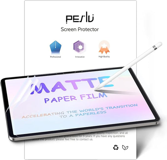 2 Pack Like Paper Screen Protector for iPad Pro 11 Inch 5th (2024, M4), Matte Anti Glare PET Film/Blue Light Filter Eye Protection Cover/Drawing & Writing Feel Like on Paper