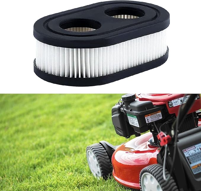 593260 Air Filter with Spark Plug for Lawn Mower, Air Filter Set for 500EX 550E 625EX 725EXi, Replacement Parts for TB110 TB115 TB200 TB230 TB330 TB370 Lawn Mower Engines (2 Air Filter, 2 Spark Plug)