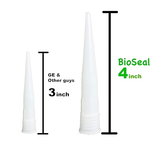 100ea of Clear BioSeal 100% Silicone Sealant Caulk General Purpose, Waterproof and Low Odor 10.1 Ounce Cartridge, Clear 100ea Set