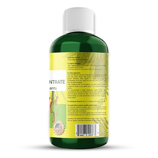 Organic Premium Kelp Seaweed Fertilizer: Indoor Plant Fertilizer & Carnivorous Plant Food for Venus Flytraps, Sundews, Drosera Capensis,Pitcher Plants,Butterworts & Other (16 OZ)