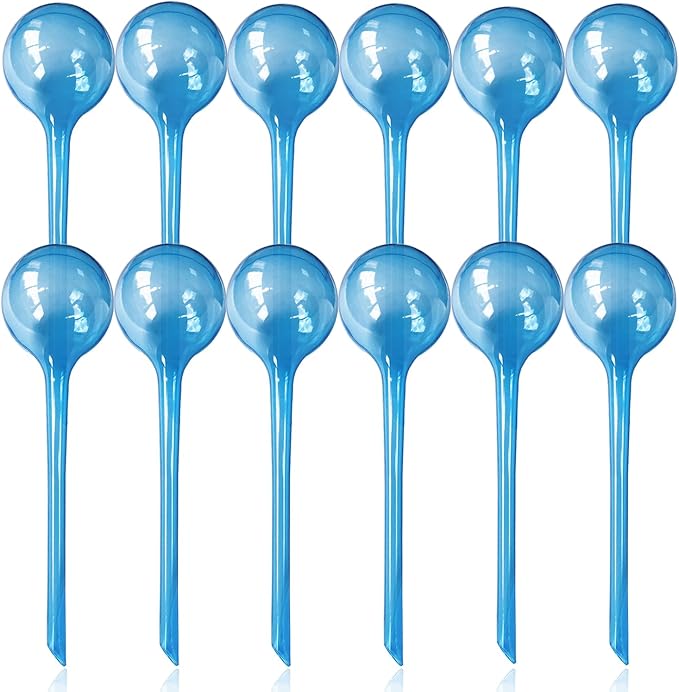 12pcs Plant Watering Globes - Automatic Plant Watering Bulbs for Indoor & Outdoor Potted Plants, Durable Plastic Garden Watering Devices