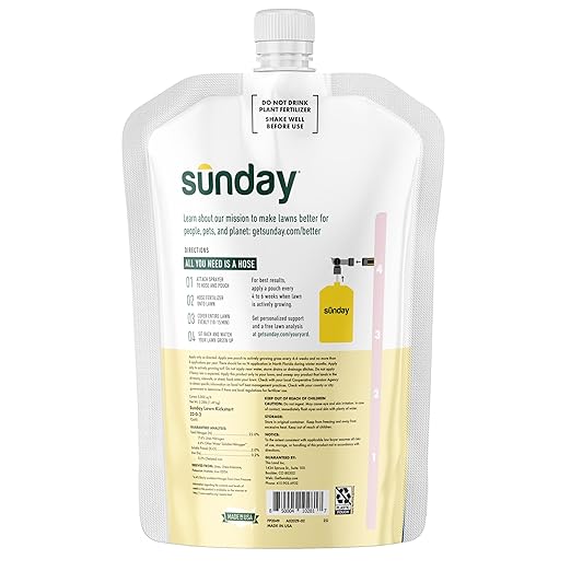 Sunday Lawn Kickstart Fertilizer, 42.3oz, 2 Pack - Fertilizer for Grass Improvement - Includes Universal Sprayer Attachment - Covers Up to 10,000 Sq Ft - Easy Application in 15 Minutes or Less