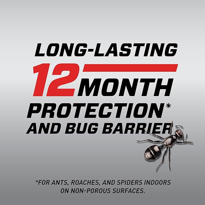 Ortho Home Defense Max Ant, Roach and Spider1: Indoor Insect Spray, Kills Ants, Beetles, Cockroaches and Spiders (as Listed), No Fumes, 14 oz.