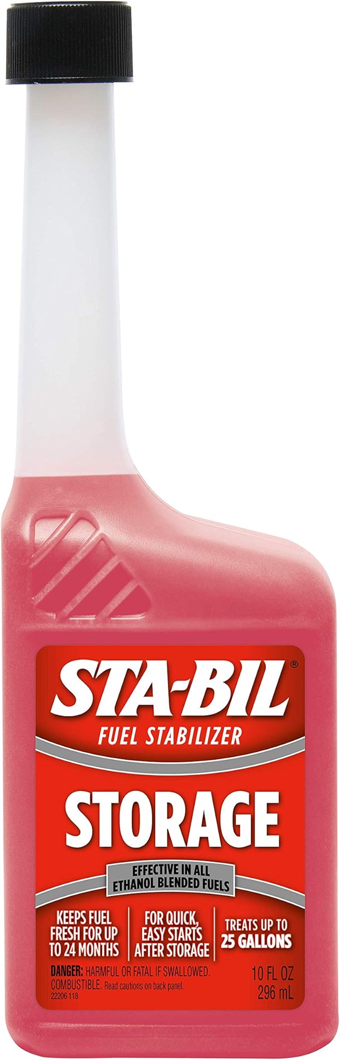 STA-BIL Storage Fuel Stabilizer, Keeps Fuel Fresh for 24 Months, Prevents Corrosion, Gasoline Treatment Additive that Protects System, Gas Stabilizer for Storage, 10 oz. (12 Pack)