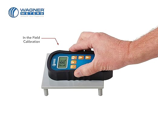 Orion® 920 Pinless Wood Moisture Meter by Wagner Meters I Accurate, Non-Damaging, Shallow Depth Lumber Moisture Measurement, On-site Calibration (Standard Calibrator)