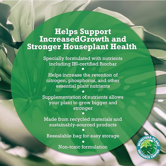 100% Organic Monstera Potting Soil – Nutrient-Rich, Well-Draining Aroid Mix for Stronger Roots & Vibrant Growth | Aged Bark, Coco Coir, Perlite, Worm Castings | Made in USA | Large 7.5L Bag