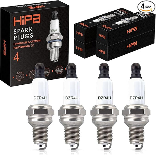 Hipa 794-00082 Spark Plug for Champion RDZ4H Troy-Bilt 794 00082 794-00043 753-05784 Ryobi MTD 4-cycle Trimmer WeedEater (4 Pack)