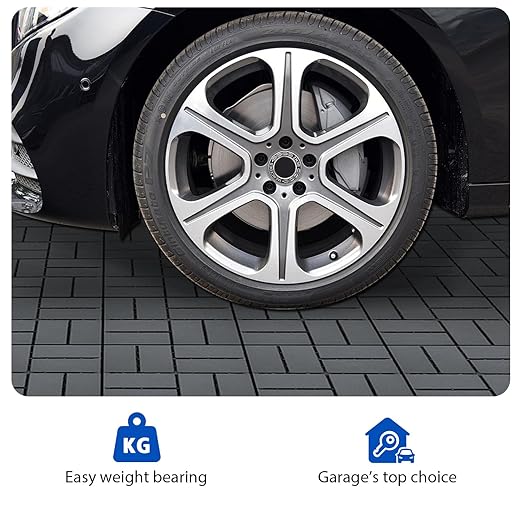 27 PCS 12x12 Inch Interlocking Deck Tiles - Waterproof All-Weather Outdoor Patio Flooring for Pool, Balcony, Backyard, Porch & Garden, Dark Grey