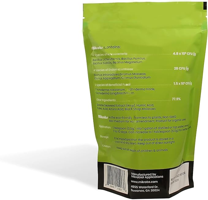 Mikrobs - Microbial Superpack for Living Soil. Revitalize Plants (1 lb.)