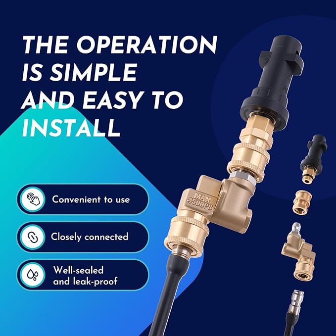 24in Radiator Cleaning Wand for Cars & SUVs - High-Pressure pressure washer radiator wand with 180° Swivel & Multiple Nozzles for Tight Engine Spaces, Corrosion-Resistant(WMEEII).