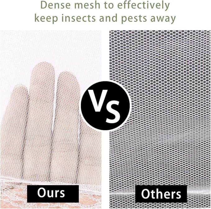 Onarway Food Covers for Outside Mesh: 3 Pack 14 Inch Pop Up Fine Fly Net for Fruit - Collapsible Screen Umbrella Food Tent for Outdoor Picnic Party BBQ