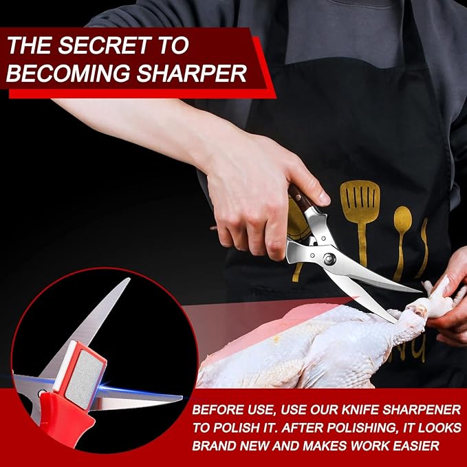 2-Pack Garden Tool Sharpener, Multi-Tool Blade Sharpener for Pruners, Scissors & Garden Tools, Compact & Portable Sharpening Stone for Outdoor, Kitchen & Gardening Tool Maintenance