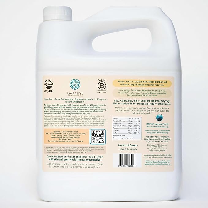 MARPHYL Organic CALMAG Liquid Fertilizer, Calcium + Magnesium, Corrects Common Plant Deficiencies, for Garden, Flowers, Vegetables, Succulents, Bamboo, Hydroponics 67.6 oz