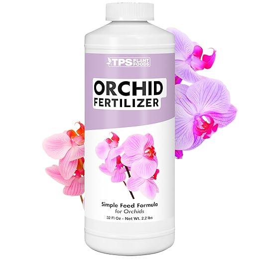 Orchid Plant Food for All Orchids and Acid Loving Houseplants, Promotes Growth and Blooms, Liquid Fertilizer, 32 oz (1 Quart)