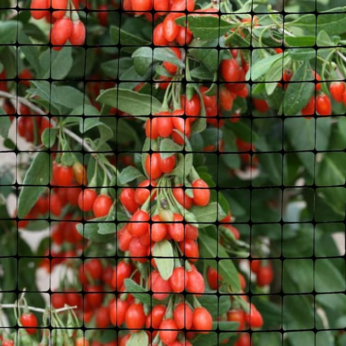 OldMacDonald Deer and Animal Fence Barrier Netting (55gr/sq m.) 7.5' x 330' (2.3m x 100m) (mesh 19x19mm) - Folded for Shipping