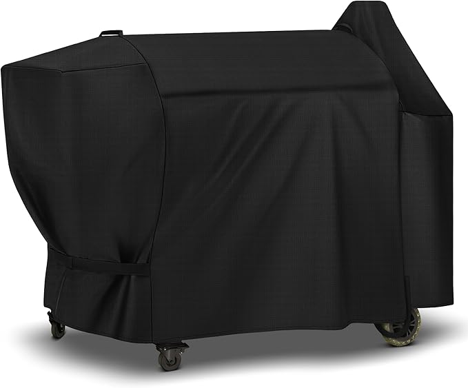 SunPatio Grill Cover Compatible with Pit Boss Austin XL/Rancher XL Wood Pellet Grill, All Weather Protection BBQ Cover, Black