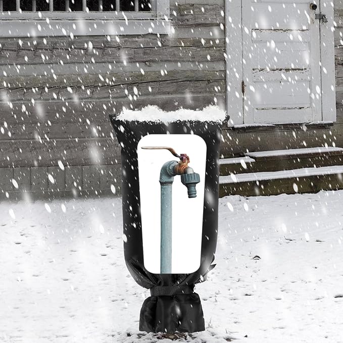 28'' x 15'' Large Faucet Cover for Winter, Outdoor Hydrant Covers Freeze Protection, Waterproof Faucet Sock for Spigot Garden Lawn Yard Farm Bibb Pipe