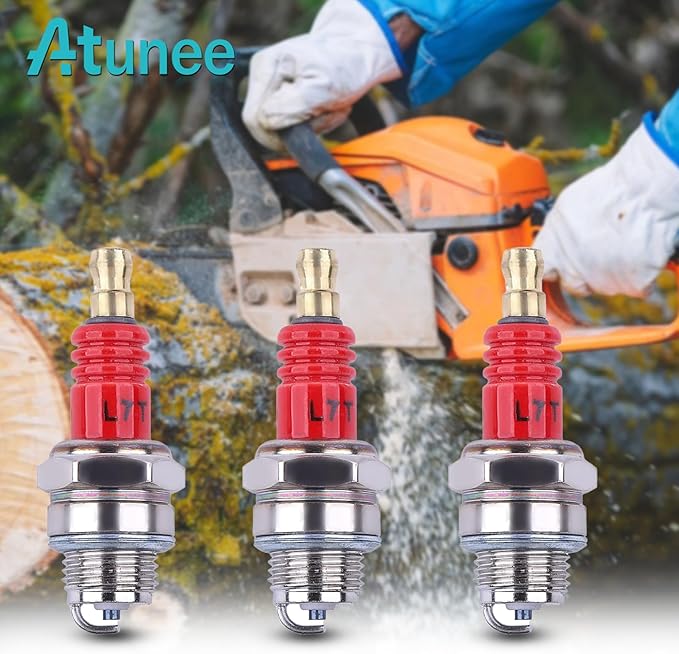 3 Pack L7T Spark Plug for 2-Stroke Small Engine for Husqvarna 33cc 43cc 47cc 49cc Chainsaw Trimmer Lawn Mower Chainsaw Trimmer Blower