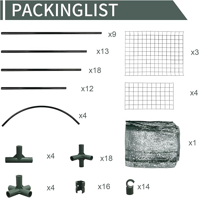 4-Tier Mini Greenhouse, 40 x 18 x 63 inch Steel Frame and PE Cover Plastic Plant Rack Stand Green House with Plant Repotting Mat for Indoor & Outdoor Use (Clear)