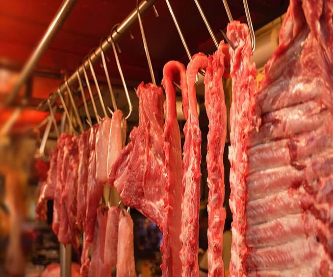 Meat Hook, 8Inch 10mm Heavy Duty S-Hooks Stainless Steel Meat Processing Butcher Hooks (10mm8inch)