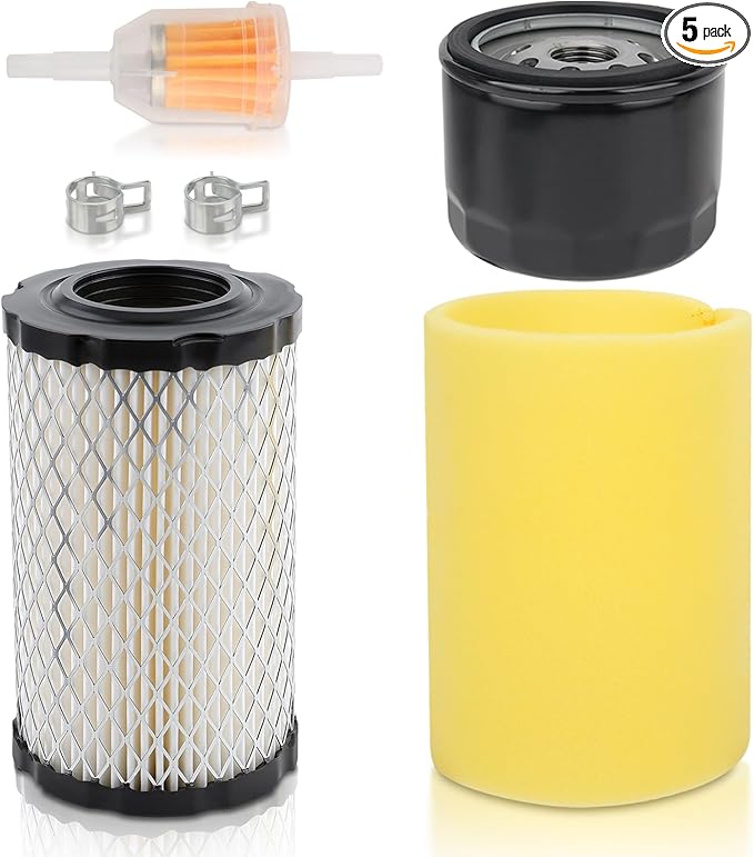 Oil Filter Air Filter Tune Up Kit for John Deer Z345 Z345R Z345M Z235 Z355R Z335E E120 LT150 for 31L777 31M977 31Q777 for Husqvarna YTA22V46 YTH22V46 YTA18542