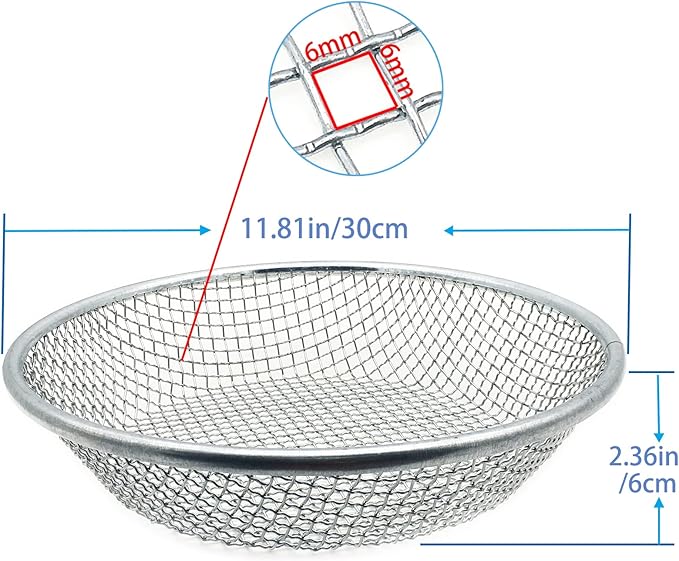 Gardening Sand Soil Compost Sifter Perfect for 5 Gallon Bucket (1, 1/4 Inch)