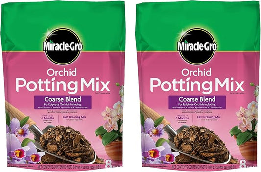 Miracle-Gro Orchid Potting Mix Coarse Blend, 8qt., 2-Pack