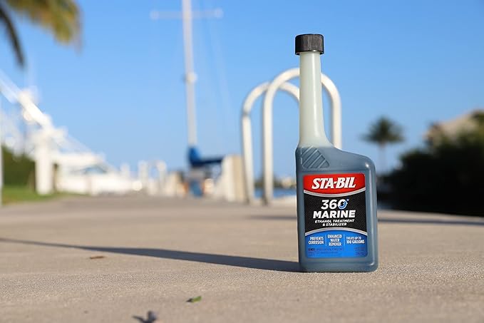 STA-BIL 360 Marine Ethanol Treatment and Fuel Stabilizer - Prevents Corrosion - Helps Clean Fuel System For Improved In-Season Performance - Treats Up To 100 Gallons, 10 fl. oz. (22241)