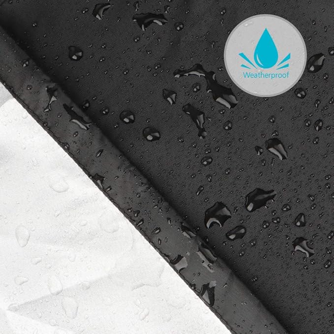 iCOVER Grill Cover, 70 inch BBQ Grill Cover for Outdoor Grill, Anti-UV & Fade Resistant Gas Grill Cover, Waterproof Barbecue Grill Covers for Weber, Char-Broil, Nexgrill and More, Black