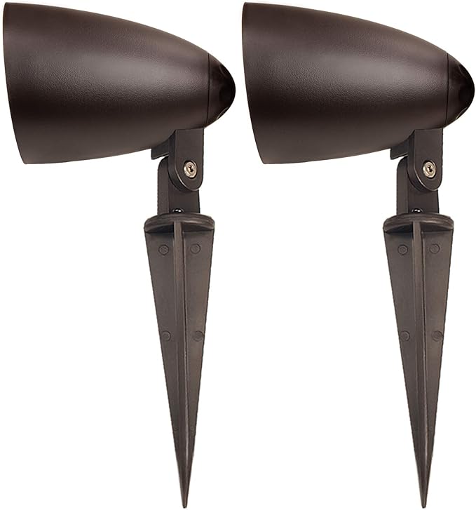 OSD Audio 2.5" Landscape In Ground/Mountable 30W Speaker, Outdoor Weather Resistant Pair, LS2 Bronze (Pair)