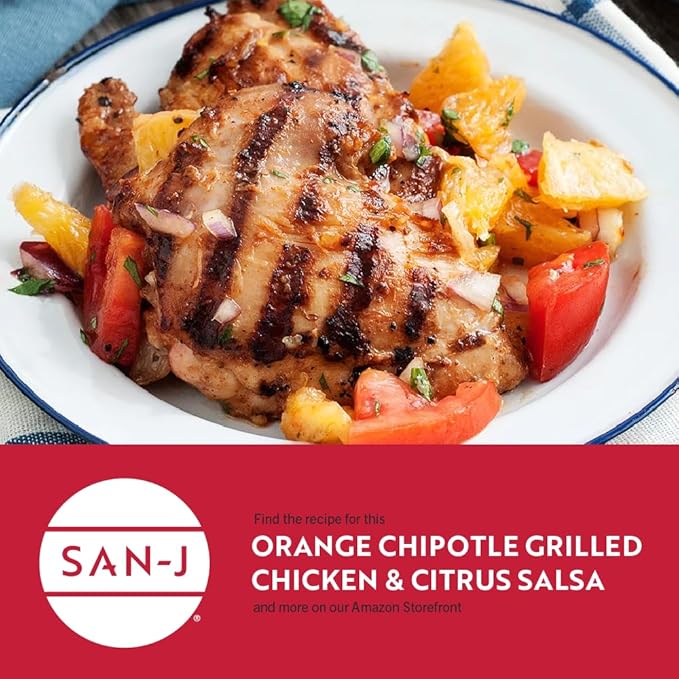 San-J - Gluten Free Orange Sauce - Bright and Sweet Sauce for Cooking - Non-GMO - 10 oz. Bottles - 2 Pack