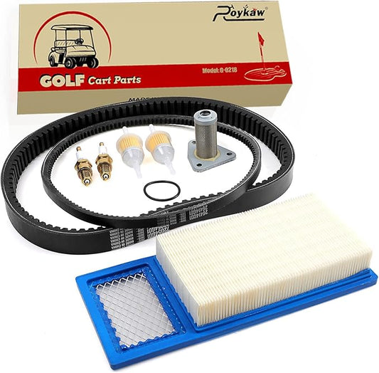 Roykaw EZGO TXT Golf Cart Tune Up Kit w/Drive Belt & Starter Generator Belt for 1994-2005 with 295/350cc 4 Cycle Robbins Motor