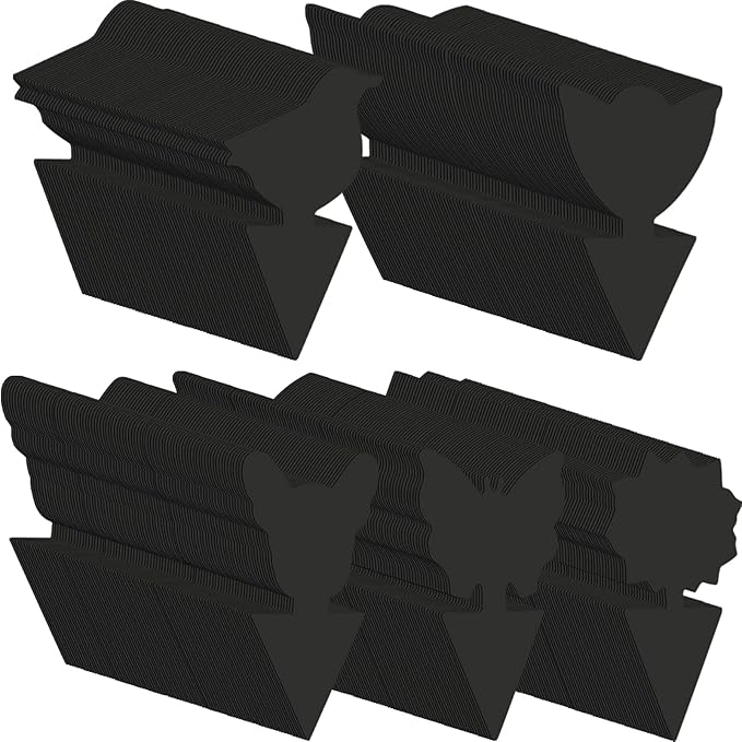 200 Sheets Fruit Fly Sticky Traps for Fruit Fly Gnat Trap for House Indoors Sticky Traps Catcher for Gnats Fungus Gnats Mosquito Catcher for Kitchen Outdoor Plants(Black)