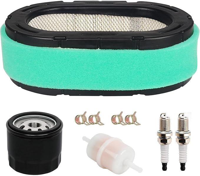 32 083 09-S Air Filter Kit for Koh-ler KT715 KT725 KT730 KT735 KT740 KT745 KT610 KT620 19HP-26HP Engine Cub Cad-et XT1 XT2 Lawn Mower with 12 050 01-S Oil Filter