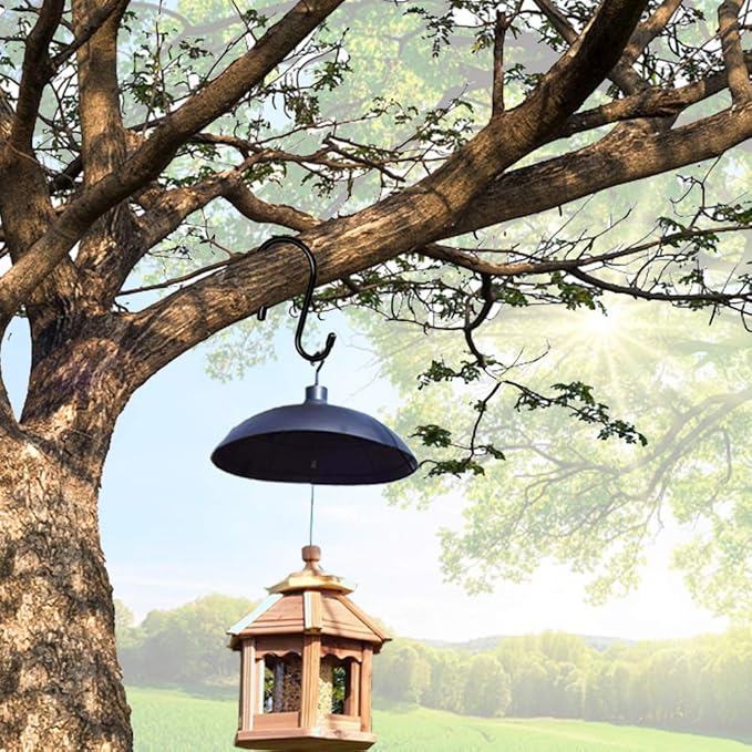 24 Pack Heavy Duty S Hooks, Non Slip Rubber Coated, 7mm Thick Metal Black S Hooks for Hanging Plants, Closet, Bird Feeders, Kitchen, Large Objects, Tools, Bikes