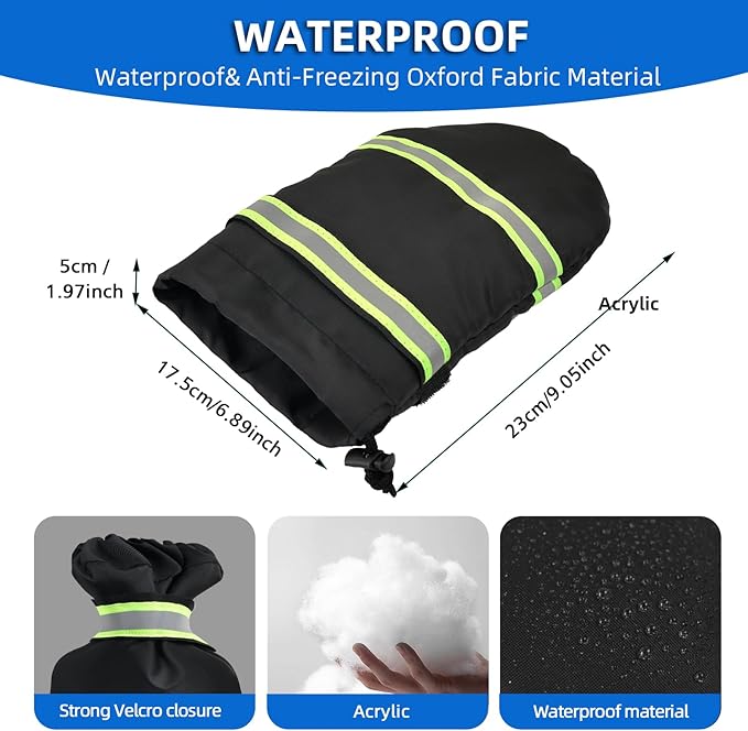 3 Pack Faucet Covers for Winter, 6.89" x 9.05" x 1.97", Hose Bib Insulation Covers, Spigot Cover, Outdoor Faucet Cover Freeze Protection