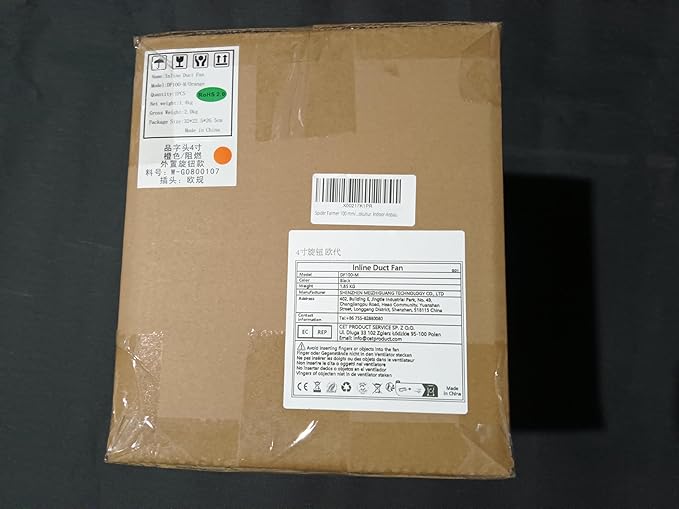 Spider Farmer 4 Inch Inline Duct Fan with RJ12 Speed Controller, 205 CFM Quiet EC Motor, Ventilation Exhaust Fan for Heating Cooling Booster, Grow Tents, Hydroponics, Indoor Gardening