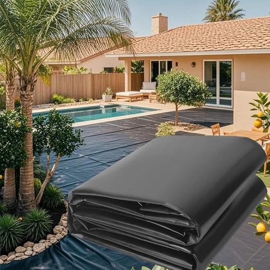 Pond Liner 10x 13ft Pond Liners for Outdoor Ponds，Waterproof Liner for Fish Ponds for Outside、 Pool、Water Features、 Fountains、Waterfall and Water Gardens，Pond kit，Black