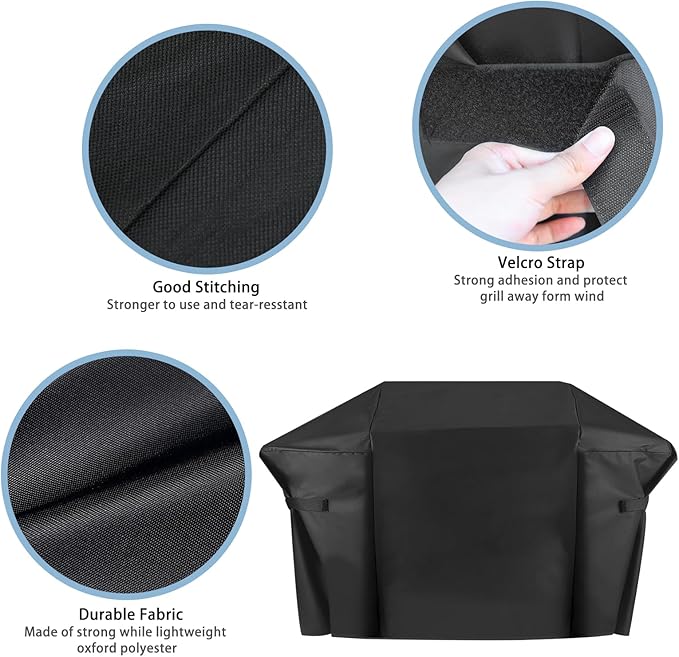 Grill Cover for Weber Genesis II 4 Burner & LX 400 Series, 65 Inch Heavy Duty & Waterproof, Outdoor Cover for Weber Summit 400 Series Grill