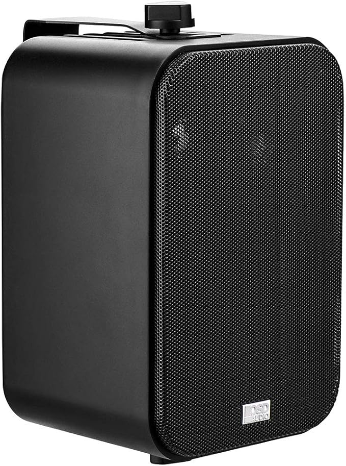 OSD Audio 4" Outdoor Patio Speaker Pair 80W, IP54 Weather Resistant, Aluminum Grilles Black AP450