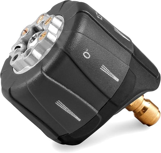 MEKOH Pressure Washer Nozzle, 7-in-1 Quick Changeover Nozzle, Adjustable Pressure Washer Nozzle with 1/4 Inch Quick Connect, 3200 PSI Spray Nozzle
