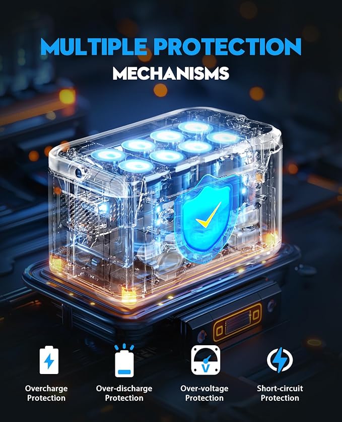 300W Portable Power Station, Powdeom 296Wh Power Bank with AC Outlet, Solar Generator Laptop Charger, Battery Backup Power Supply for Camping, Outdoors, Home Emergency Outage