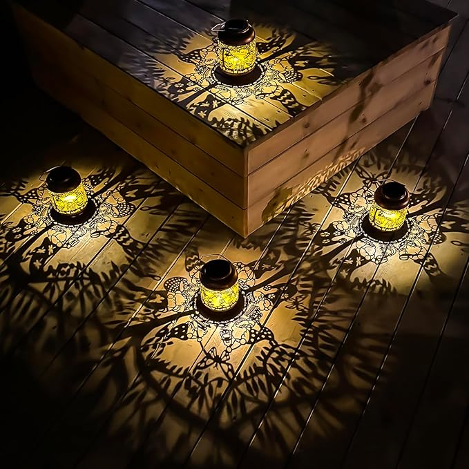 2 Pack Gnomes Solar Lanterns Outdoor Waterproof,Hanging Solar Lights Gnome Gifts for Women Metal LED Decorative Light for Yard,Patio,Lawn,Tabletop,Pathway,Landscape,Garden Gnomes Decor