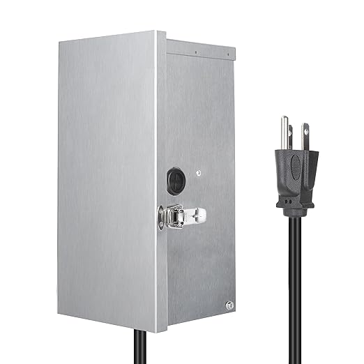 150 Watt Low Voltage Transformer，Low Voltage Landscape Transformer(120V AC to 12V-13V-14V-15V AC)，Suitable for Road， Spotlights and Outdoor Landscape Lighting - ETL Listed